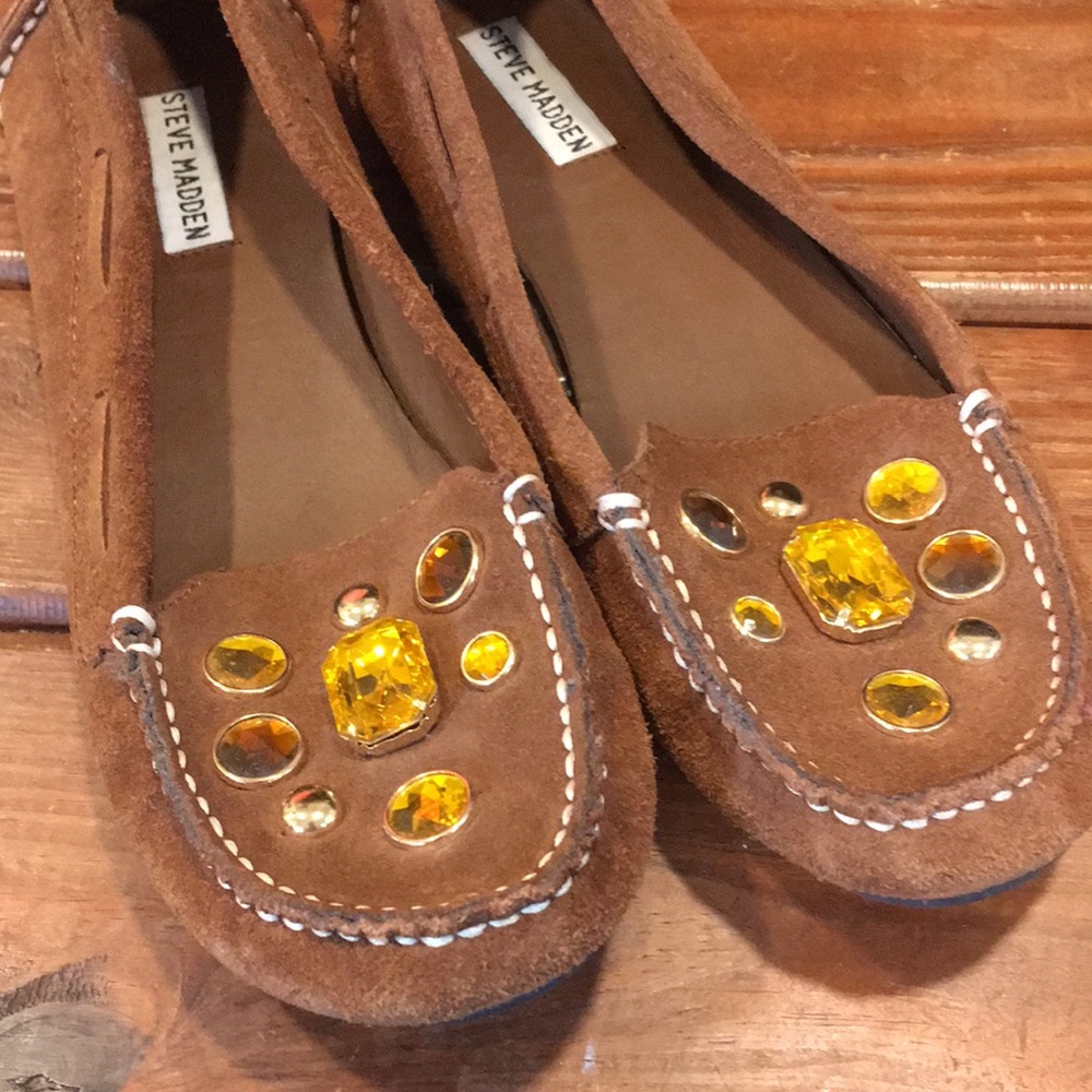 Steve Madden Rhinestone Loafers